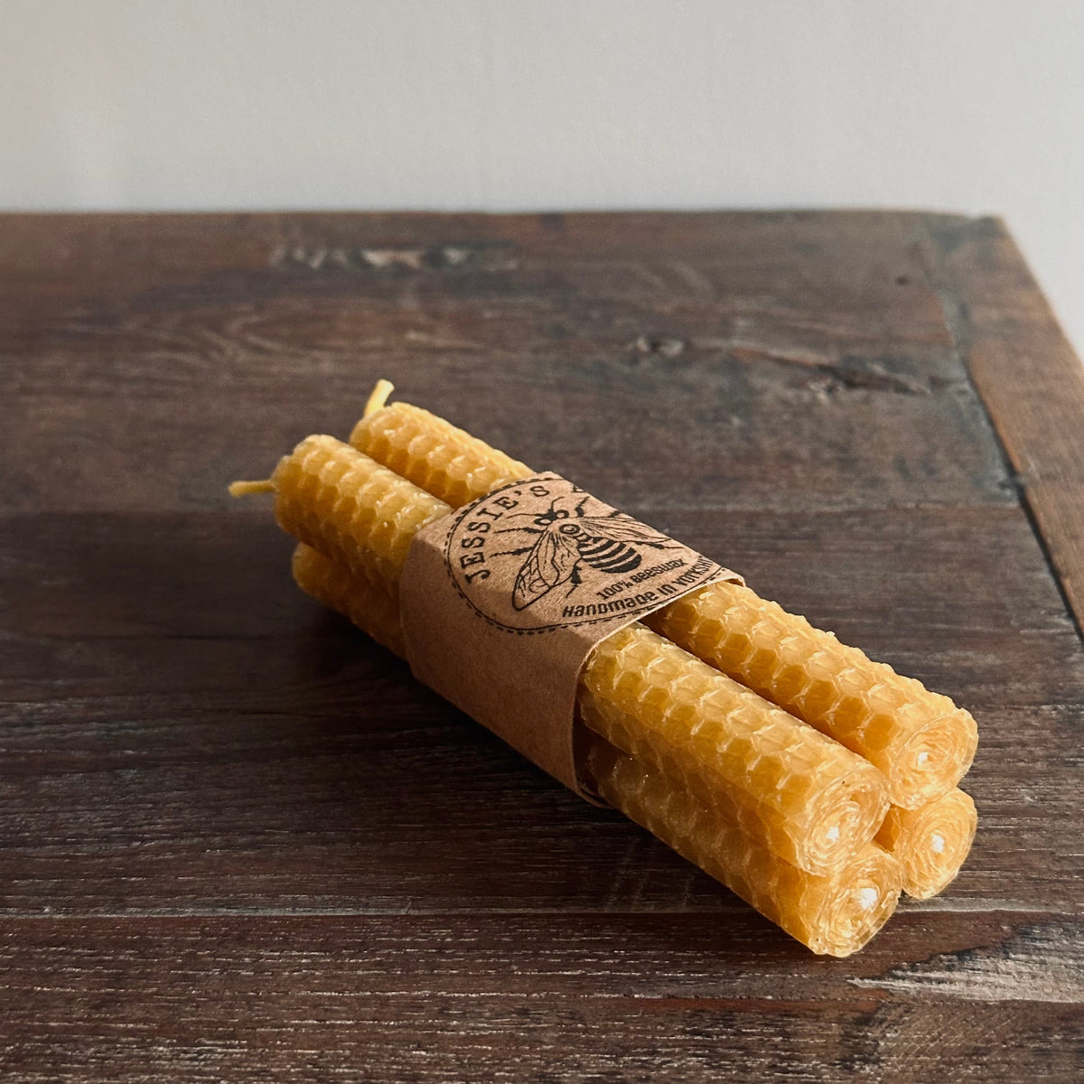 Worker Bees Hand Rolled Candles