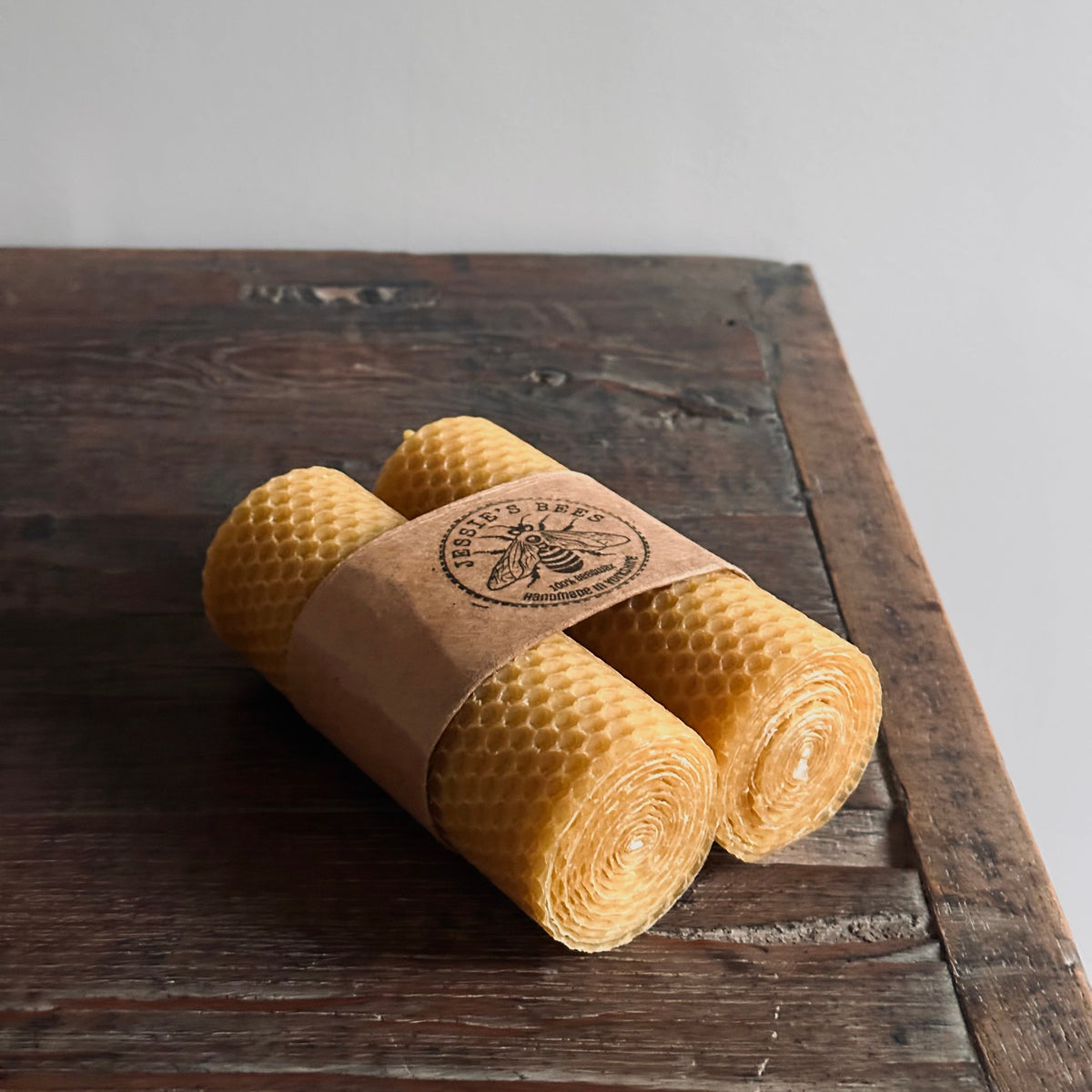 Queen Bee Hand Rolled Pillar Candles