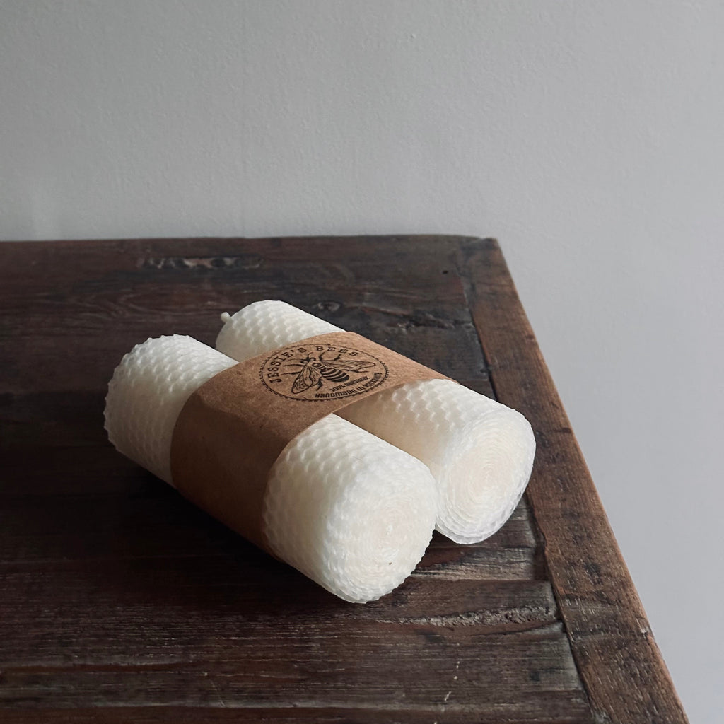 Queen Bee Hand Rolled Pillar Candles