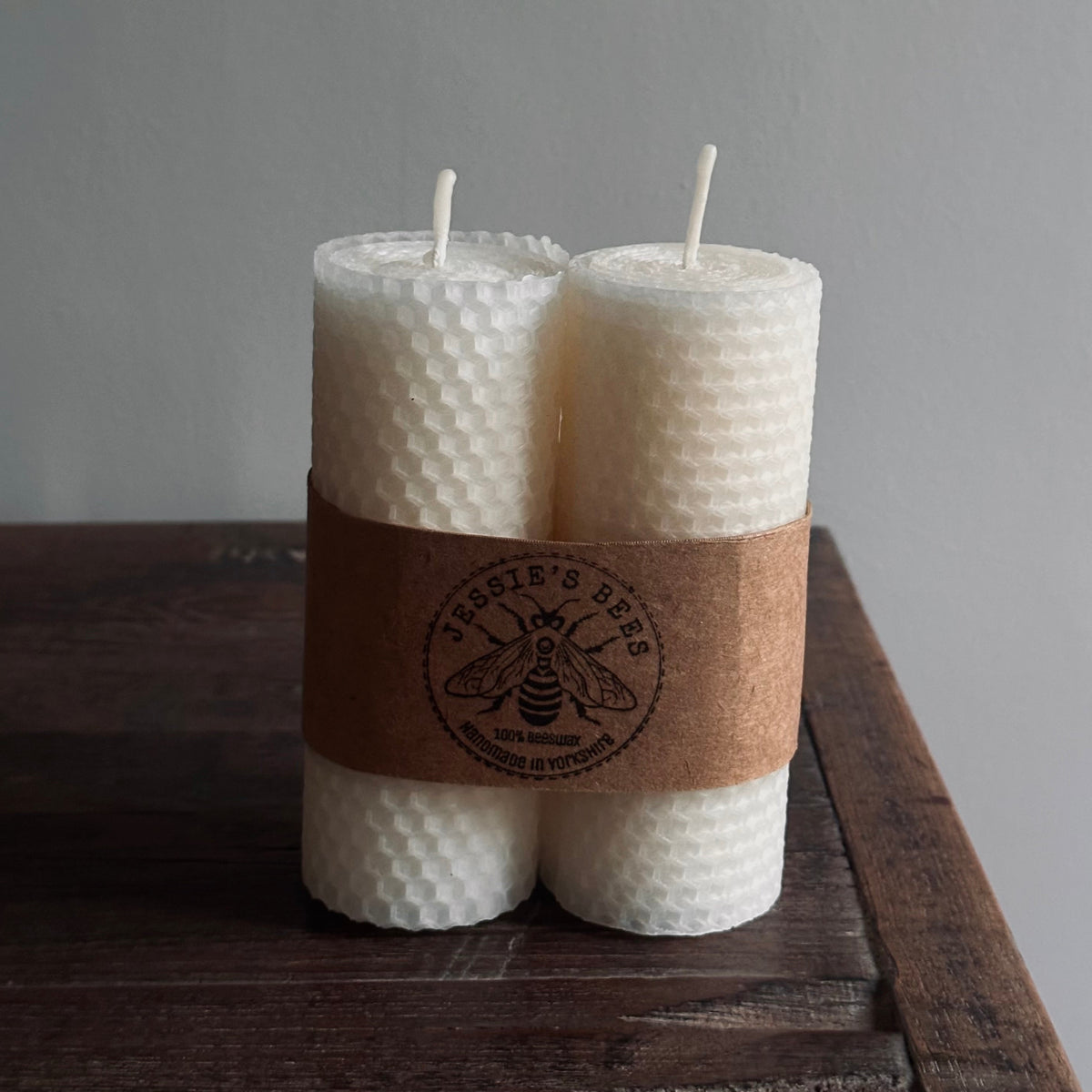 Queen Bee Hand Rolled Pillar Candles